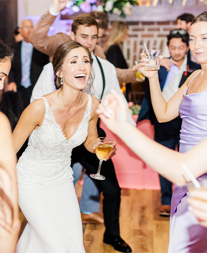 Couple dancing and singing
