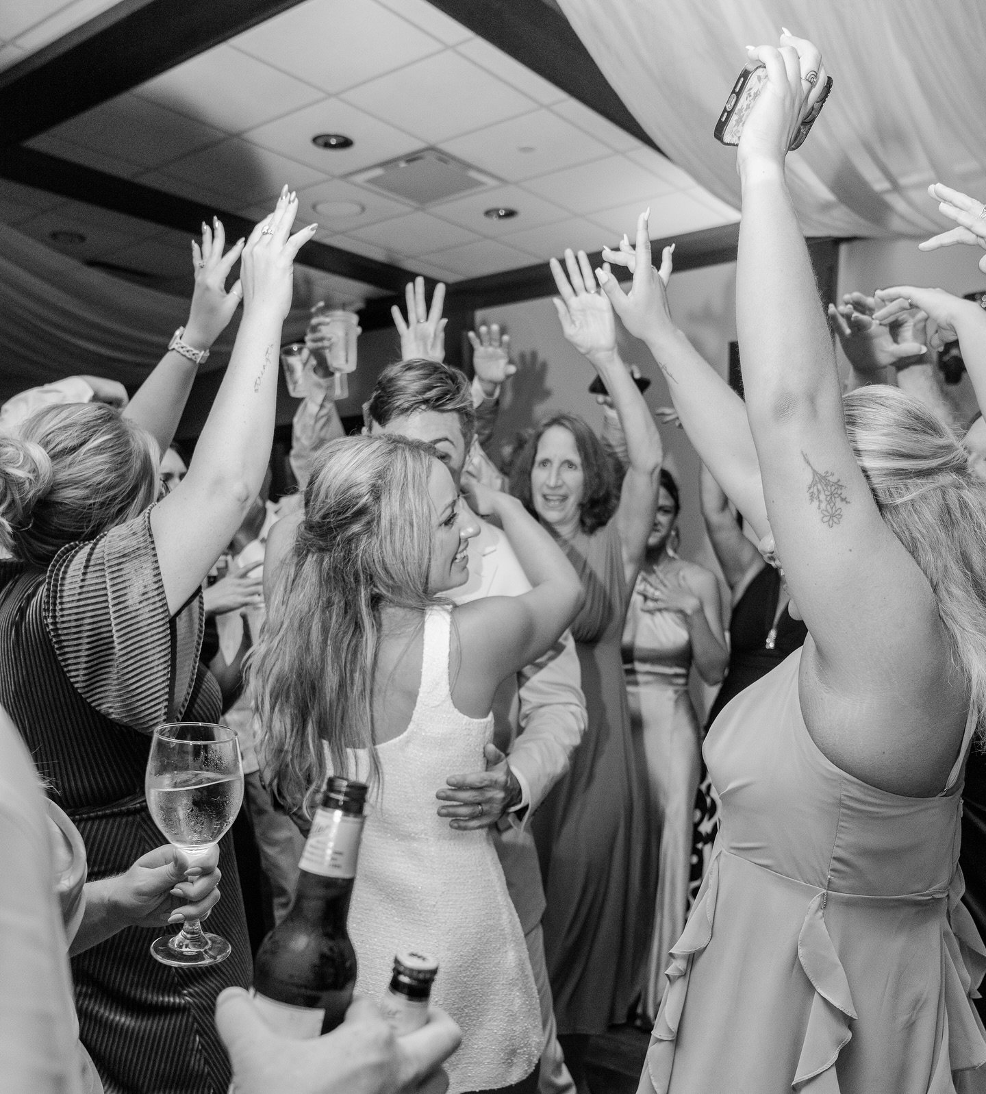 Wedding reception dancing